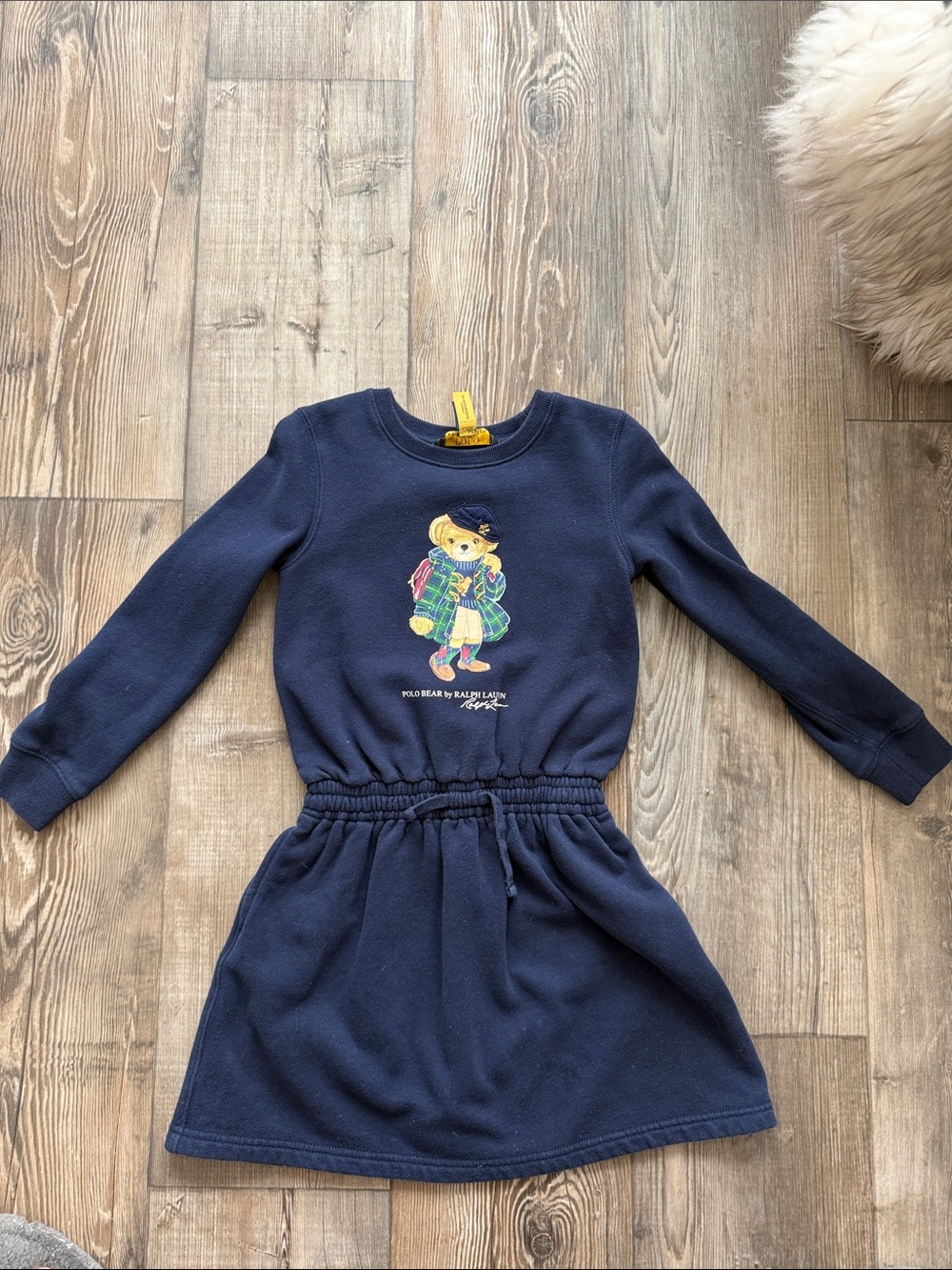 Polo by Ralph Lauren Navy Bear Sweatshirt Dress